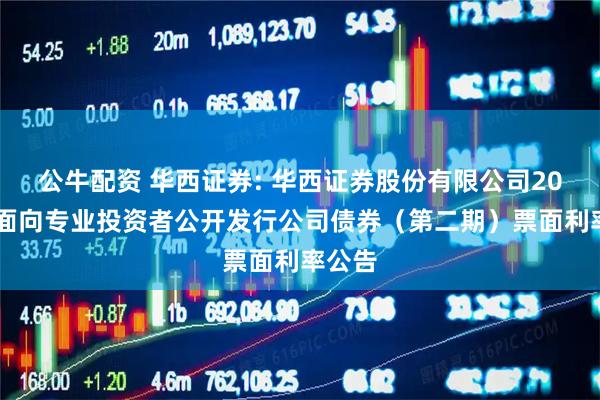 公牛配资 华西证券: 华西证券股份有限公司2025年面向专业投资者公开发行公司债券（第二期）票面利率公告