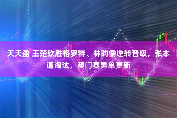 天天盈 王楚钦胜格罗特、林昀儒逆转晋级，张本遭淘汰，澳门赛男单更新